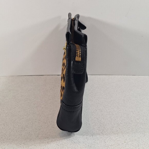 Vintage Coach Calf Hair Wristlet Clutch Leopard Print - Picture 4 of 8